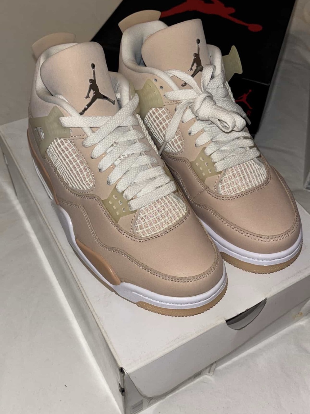 Jordan Low Top Sneakers in Blush and Cream